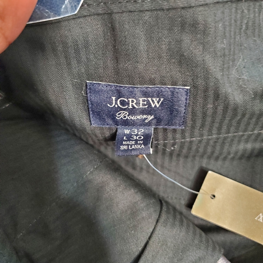 J. Crew Bowery Gray Dress Pants‎ with Classic Fit. New W Tags Size 32x30 - Picture 7 of 16